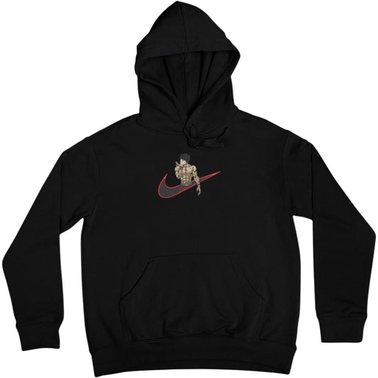 Baki Hanma - Logo Custom - Hoodie Noir