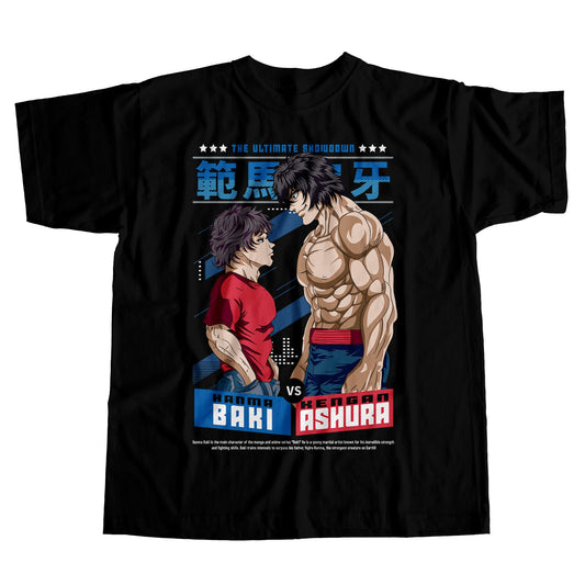 Baki vs Ohma - The Ultimate Showdown - DTF - Noir